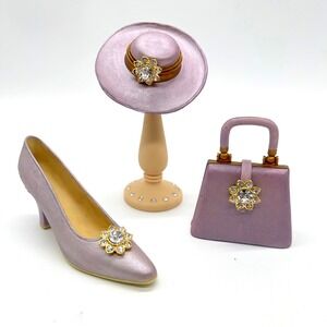 Classic Couture Daphne‎ Shoe Handbag Hat Premier Edition Miniature Set Vtg